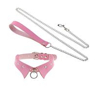 Baoblaze Collier Ras du Cou Collier Tour de Cou Chaîne pour Soirée à Thème, Rose
