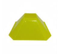 Baoblaze Cône d'Entraînement Football Cône de Marquage Accessoire Empilable LDPE pour Organisation de l'espace Création de Convient pour Formation Utilisation, Vert Fluo, 10 Cm De Hauteur