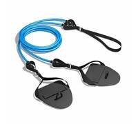Baoblaze Cor Tirage pour la Natation avec Tube Élastique et Poignées Confortables pour Travailler la Force s Bras et la Mouvement à Sec Permettant Un, Noir+Bleu, 40LB