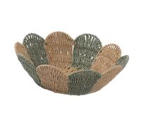 Baoblaze Corbeille de Rangement Panier de Bureau Contenant pour Cosmétiques et Corbeille à Fruits Fabrication Artisanale En Corde de Papier Adapté pour Organi, Vert Foncé