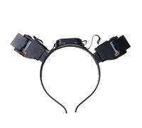 Baoblaze Cosplay Oreilles Mécaniques Accessoire Serre-tête Bandeau Module Interactif Plastique Oreilles Mobiles à Commande Manuelle Esthétique Électronique