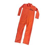 Baoblaze Costume de prisonnier, costume d'Halloween, jeu de rôle, tenue d'Halloween, combinaison de prison confortable, uniforme de prison pour, L