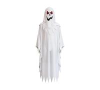 Baoblaze Costume Esprit En Lambeaux Déguisement Crâne Imprimé Ample Robe Esprit Capuche pr Soirées à Thème, s Hantées