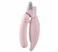 Baoblaze Coupe-ongles pour Animaux Ciseaux Tondeuse Tranche-ongles en Acier Inoxydable Trempé Bord Semi- Sécurité avec Verrou à Bouton Manche Ergonomique à, Rose, Avec Lumière