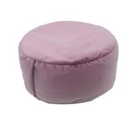 Baoblaze Coussin de Méditation Pouf de Sol Confortable Traversin de Rond Galette D'Assise en Velours avec Housse Amovible pour La Relaxation Profonde, Rose