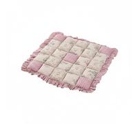Baoblaze Coussin de Siège en Dentelle Coussin Chaise Galonné Coussin Patchwork Coussin Matelassé en Polyester Doux Respirant avec Liens Antidérapants pour, Rose