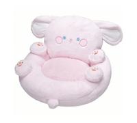 Baoblaze Coussin de Sol Siège Chaise de Sol Coussin de Sol Rond Fauteuil de Sol avec Dossier Imitation Douce Support Ergonomique Rembourré Adapté à la Détente, Dessin Animé Chien