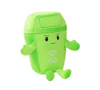 Baoblaze Coussin Recyclable Oreiller Jetable Peluche Attachante Poupée Écologique en Fibre Polyester pour Enfants Sensibilisation Gestuelle Repos Canapés Décoration Intérieur, Vert