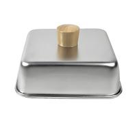 Baoblaze Couvercle carré pour Grille- à Fromage fondu, Accessoires Barbecue en Acier Inoxydable, Couvercle à Vapeur carré pour badigeonner, 26 Cm