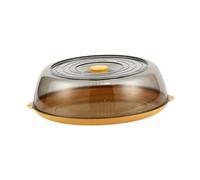Baoblaze Couvercle Rond 28cm pour Gâteaux et Aliments, Facile à Utiliser, jaune