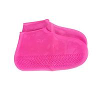 Baoblaze Couvre-chaussures Imperméables En Silicone Antidérapants Réutilisables Surchaussures Protection Pluie Bottes Légères Adaptées pour Hommes Femmes Activ, rouge S
