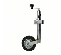 Baoblaze Cric de Remorque Roue de Support Vérin Roue Manivelle Réglable Métal Galvanisé avec Roue Caoutchouc pour Manœuvres Faciles et Stationnement Suitable pour Remorque Camping Atelier