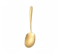 Baoblaze Cuillère de Service Cuillère à Servir Louche Cuillère Ajournée Ustensile de Buffet en Inox 304 Conception Professionnelle Portion Généreuse Convient, Or, Cuillère Public
