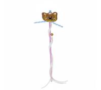 Baoblaze d'Agitation pour Chat Canne de Interactif Leurre à Grelot Peluche Résistante et Franges Mobiles pour Santé Mentale et Exercice Convient à Séances Ludiques Entraînement, Ours Brun