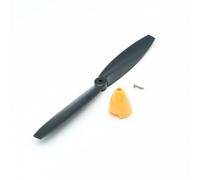 Baoblaze d'avion Miniature Hélice Avion RC Hélice Remplacement Modélisme Deux Pales avec Cône et Vis Plastique Facile à Poser Adapté à Pratique W nd Réparations Maison Ateliers