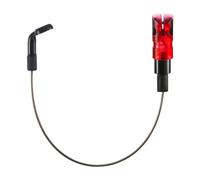 Baoblaze de Morsure de Pêche Chaîne D'Indicateur Balancement Tête en PP et Acier Inoxydable Pratique Réglage Facile Adapté à La Pêche de Nuit Pêche E, Rouge