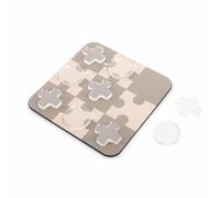Baoblaze Décoration Échiquier Géométrique Ornement Sculpture Tabletop Statue Pièce Plateau Matériau Marbre et Cristal Style Artistique Structuré Adaptée au Salon Bureau Entrée, 12-33 X 33 X 2 CM