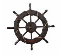 Baoblaze Décoration Murale en Forme Re Bateau Rustique Re Bateau en Bois Polyvalent Pendentif Décoratif pr Salon, 62 CM