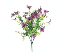 Baoblaze Decorative Floral Display Branche Papillon Artificielle Eucalyptus Faux Fleurs Pick Décoratif Feuillage Dense Forme Modulable Matériau Plastique, Color to 2