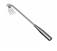 Baoblaze Désherbeur Manuel Outil Jardin Tête à Quatre Dents Fourche Râteau Polyvalent Déracinage Creuser et Ameublir Acier Manganèse Manche Confort Adapté aux, color to 10
