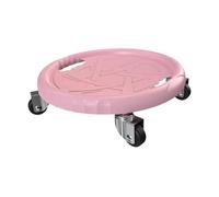 Baoblaze Disque Abdominal Rouleau Rotatif Planche d'exercice Équipement Sportif Stabilité Muscles avec Quatre Roues Universelles Matériau PP Silencieux Adapté, Rose