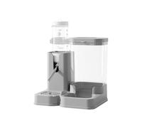 Baoblaze Distributeur Automatique de Rongeurs Mangeoire Abreuvoir Gamelle Réservoir Compact Transparent en PP avec Bouteille 80 Conteneur 300ml Démontable, Gris, Style to 2