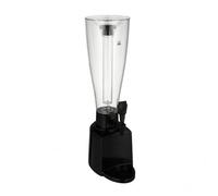Baoblaze Distributeur de Bière Commercial pour, Noir, Noir, 3 Litres, Forme Trapézoïdale, Avec Colonne De Glace En PC
