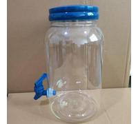 Baoblaze Distributeur de Boisson Jus Bouteille Pichet Réservoir avec Robinet Débit Régulier Alimentaire Transparent Grande Capacité 38L Adapté aux Repas, Array, Bleu Foncé