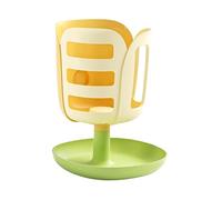 Baoblaze Distributeur de Foin Porte-Nourriture Support Suspendu Accessoires Cage Lapin Grande Capacité en PP Résistant Convient pour Espace de Lapins, Jaune