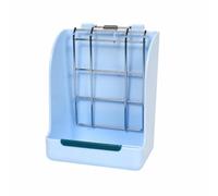 Baoblaze Distributeur Foin Anti-Gaspillage, Bleu | Compact, Râtelier à Foin, Mangeoire, pour Cage, Lapins, Petits Animaux