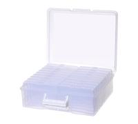 Baoblaze Divided Storage Case Boîte Organisateur avec 18 Compartiments Boîte à Cartes Rangement Structure Robuste En Matériau PP Pratique à Transporter Adaptée, Transparent