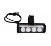 Baoblaze Éclairage Avant Vélo Support à Sangle Léger Phare Guidon Câble Recharge USB Résistant pr Chocs Lampe pr Cyclistes Urbains