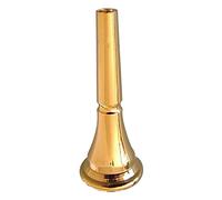 Baoblaze Embouchure Cor D'Harmonie Accessoire Pièce Cuivre Alliage Son Limpide Design Élégant pour Débutant Utilisation Cours Orchestre Pratique, or