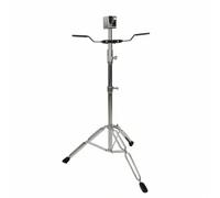 Baoblaze Enfant Tambour Bongo Stand Bongo Support Percussion Trépied Pince de Maintien Acier Solide Finition Chromée Réglage Simple de 83 à 107cm Compact pour Scène Studio Classe
