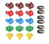 Baoblaze Enfants Prises d'escalade Prises Murales Rocher Agrippes pour Mur d'escalade Fixation Stable avec 6 Sangles Surface Texturée Antidérapante Matériau