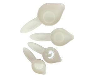 Baoblaze Ensemble de 4 Cuillères Doseuses avec Marquage En Braille, Tasses Doseuses Graduées Tactilement,