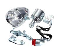 Baoblaze Ensemble d'éclairage de vélo Dynamo, Accessoires de vélo avec câblage Inclus, Phare écologique sûr, générateur de Friction motorisé, Styler Un