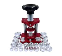 Baoblaze Ensemble d'outils pour Presse à Montre, Outil de Fermeture de boîtier, kit de réparation d'horloger pour Remplacement de Pile, 25 Dés