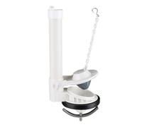 Baoblaze Ensemble Mécanisme Rinçage pour Toiltes Capuchon Supérieur Tube Prolongateur pour Évacuation Complète l'Eau Adapté aux Réservoirs Sanitaires Domestiques, Unibody 2 Pouces