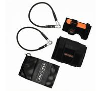 Baoblaze Entraîneur de Swing de Golf Ceinture d'Entraînement Ceinture de Taille Exercices Répétitifs Cordons Élastiques Détachables Ajustement Confortable, Noir+Orange, Size to 2