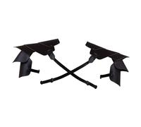 Baoblaze Épaulière médiévale décorative pour hommes, épaule pour samouraï Cosplay, noir