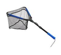 Baoblaze Épuisette de Pêche Pliable Épuisette Filet Manche Poignée Antidérapante en Alliage d'Aluminium et Filet Léger Maniable Pôle Télescopique à