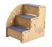 Baoblaze Escalier de Chien en Bois escaliers de Chats, Non glissé d'escalade d'escalade étal