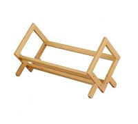 Baoblaze Étagère de Bureau en Bambou Bibliothèque de Table Rangement Livres Support Dossiers Réduite Accès Facile Convient aux Étudiants Professionnels Maison Bureau Salon, Naturel, 40CM