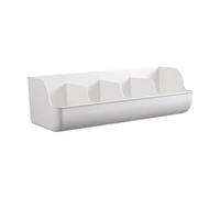 Baoblaze Étagères Flottantes étagère à épices étagères D'angle Modernes Rangement Mural étagère de Douche Porte-shampooing pour Salle de Bain Chambre Cuisine B, Blanc