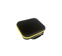Baoblaze Étui de Transport Mallette Rigide Sac à Outils Boîte de Rangement Organisateur de avec Fermeture à Glissière Lisse Adapté pour Les Électricien, Jaune, 27cmx22cmx7cm