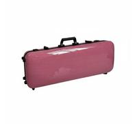 Baoblaze Étui pour Flûte Étui Boîte Coffret Sac à Instruments Fibre de Carbone Rigide Étanche avec Bretelles Confortables et Poignée Protection à 360 Poche, Rose
