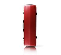 Baoblaze Étui Violon Mots Clés Étui Housse Coffret Boîtier en Fibre de Carbone Coque Rigide Anti-Impact Profil Intérieur Moulé, Fibre De Carbone, Array, Rouge Fibre De Carbone Rayures Rouges
