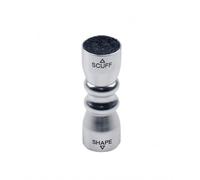 Baoblaze Façonneur de Pointe de Billard Outil Combiné d'Entretien Scuffer et Mise en Forme Améliore l'État de la Pointe et la Structure en Métal Boîte de, Argent