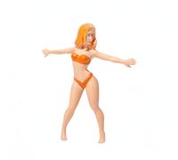 Baoblaze Figure Miniature Fille Bikini Pose Collection Figurine Natation Décoration pour Diorama Adapté à la Présentation Jardin de Fées Maison de Poupée, Femme en Bikini Dansant, Mains Ouvertes